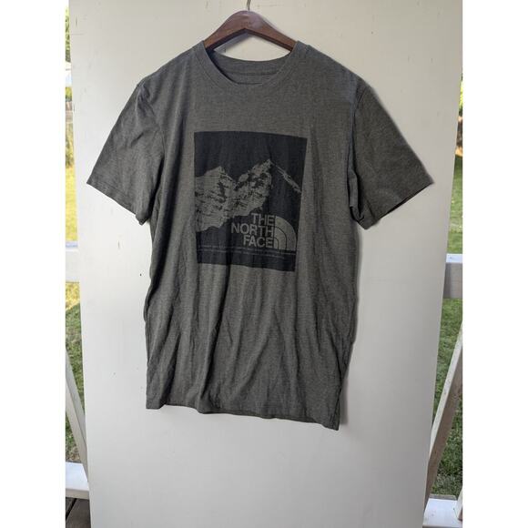 The North Face Mens Graphic Shirt Mountain Size Small Standard Fit Green - Picture 1 of 5